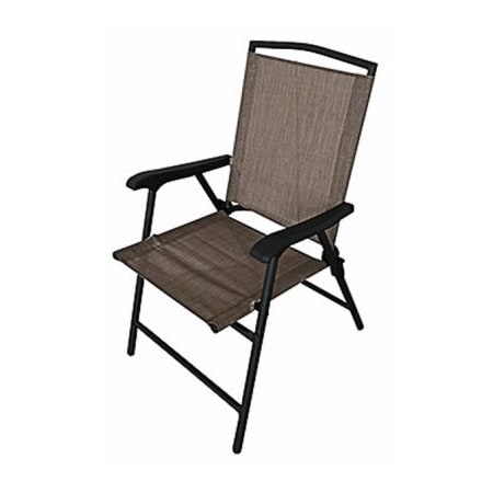 Woodard Cm FS Tan STL FLD Chair RXTV-1928-FC-T